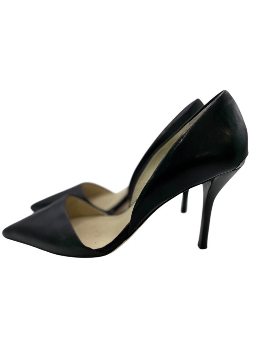 Michael Kors Black Leather Pointed Toe Pumps With 4-Inch Heels Women’s Size 7.5